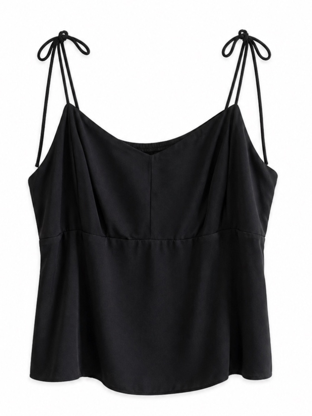 4/$20➡️ Old Navy Black Tie-Strap Cropped Tank Smocked Back – Plus Size 2X EUC